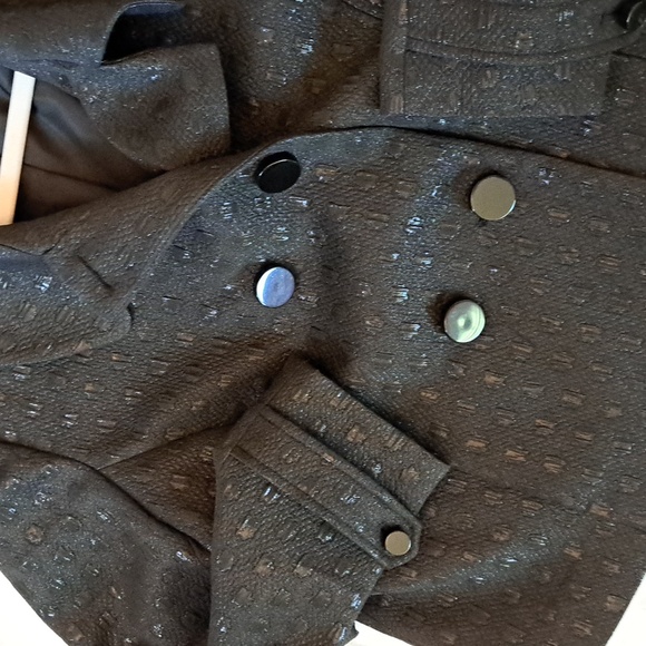 Boxy Sparkly Black Jacket for the Holidays - Picture 3 of 5